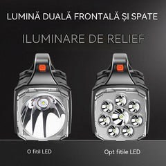 🔦Proiector multifuncțional, iluminat portabil pentru exterior, energie solară
