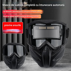 🔥Mască de sudură facială completă cu schimbare automată a luminii
