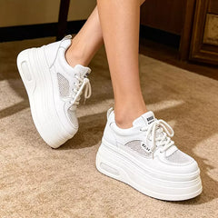 🖤💨【+7CM înălțare discretă】Pantofi casual moderni din plasă respirabilă – confortabili, ușori și perfecți pentru purtare zilnică