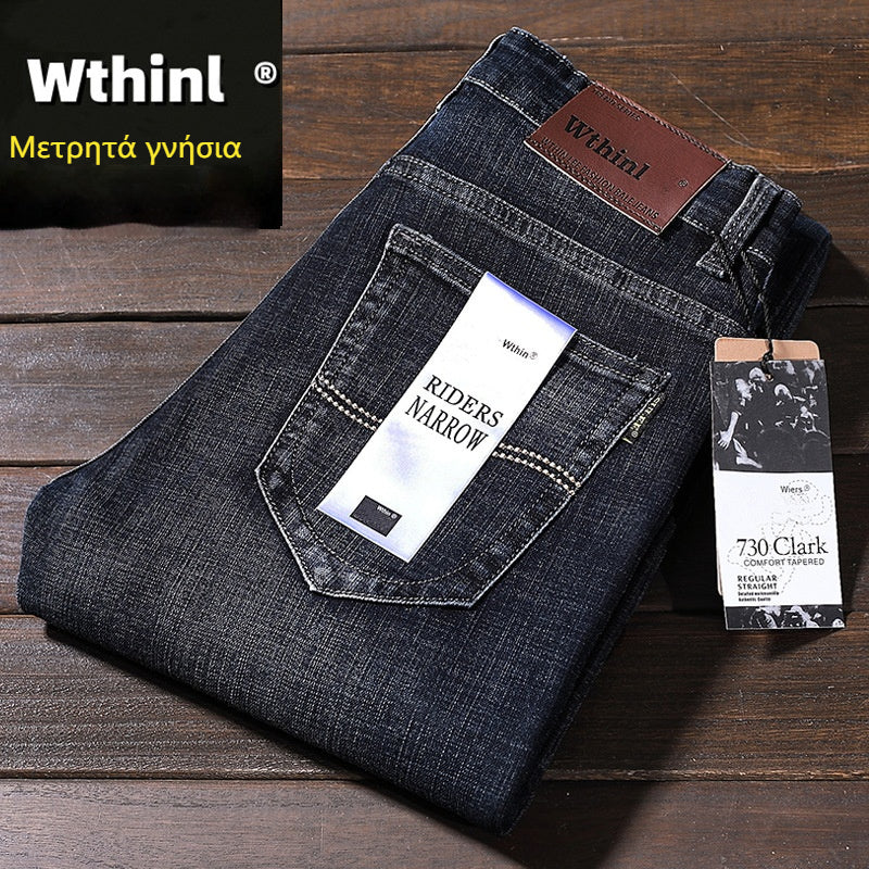 【Cei Mai Bine Cotați Pantaloni】Blugi Drept Conici de Bărbați