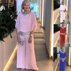 🥰【S-3XL】Set nou de pantaloni cu guler rotund și picior larg, 2025