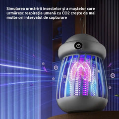🦟 lampă portabilă anti-țânțari cu șoc electric｜atrage automat țânțarii・funcționare silențioasă・potrivită pentru interior și exterior ✨