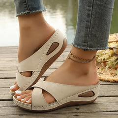 👡 Papuci Saboți de Vară cu Suport Plantar Anatomic – Piele Moale, Platformă Ergonomică Anti-Oboseală, 5 Culori, Mărimi 36-43! ☀️☁️