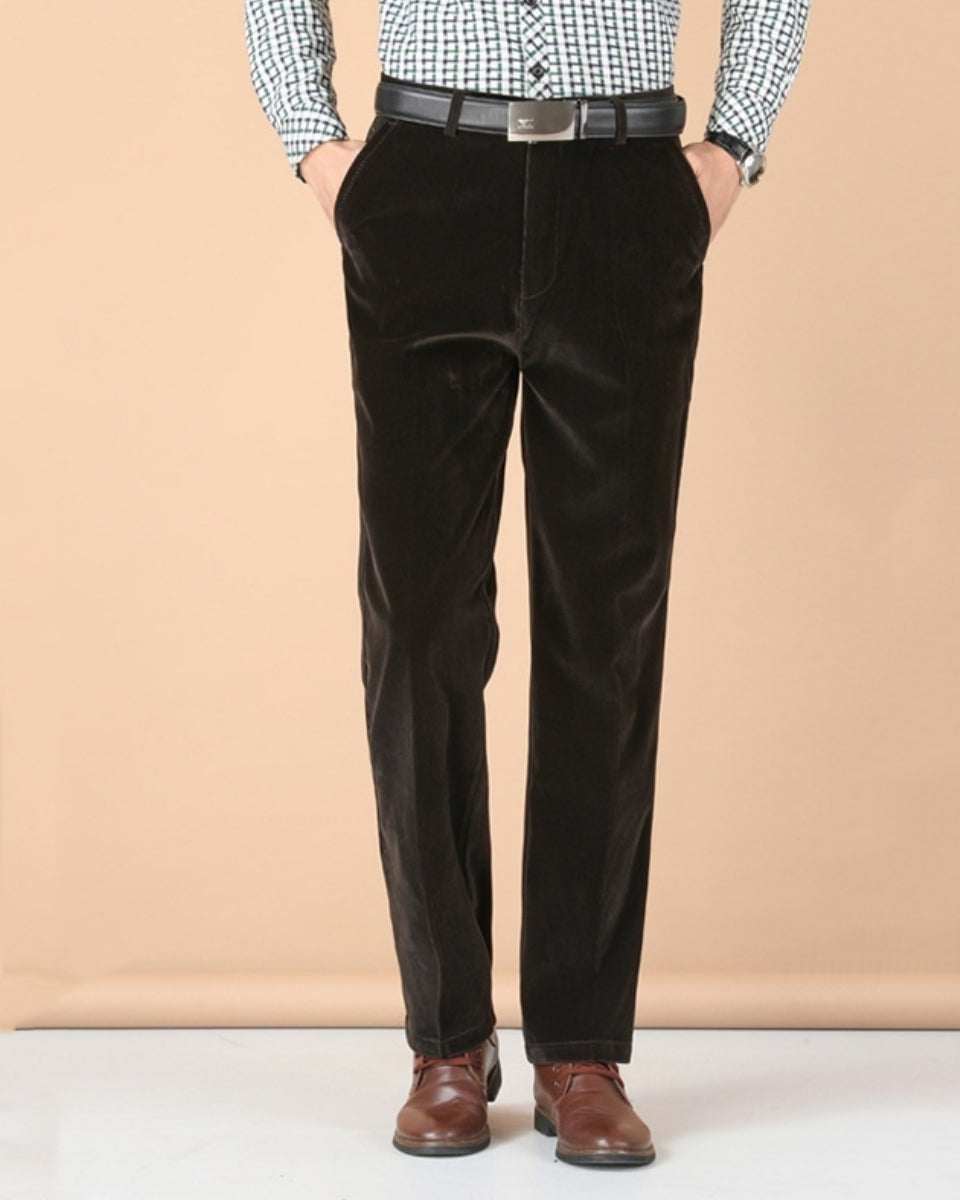 👖🆒Pantaloni Casual din Reiat, cu Talie Înaltă, Elastici, pentru Bărbați