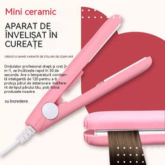 🔥Mini mașină de tuns cu ioni negativi-par creț/par drept