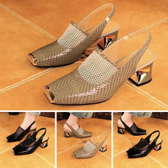 👠💯【35-40】Sandale confortabile din plasă cu aspect ajurat