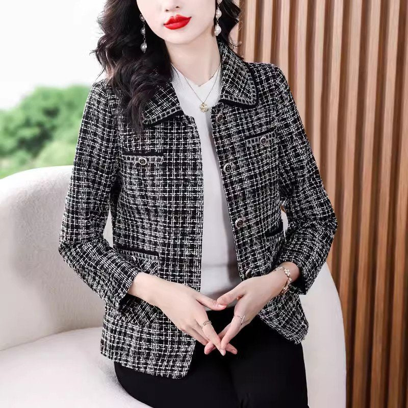 💥【Ofertă specială】【L-5XL】Nouă jachetă de damă cu rever pentru toamnă și iarnă