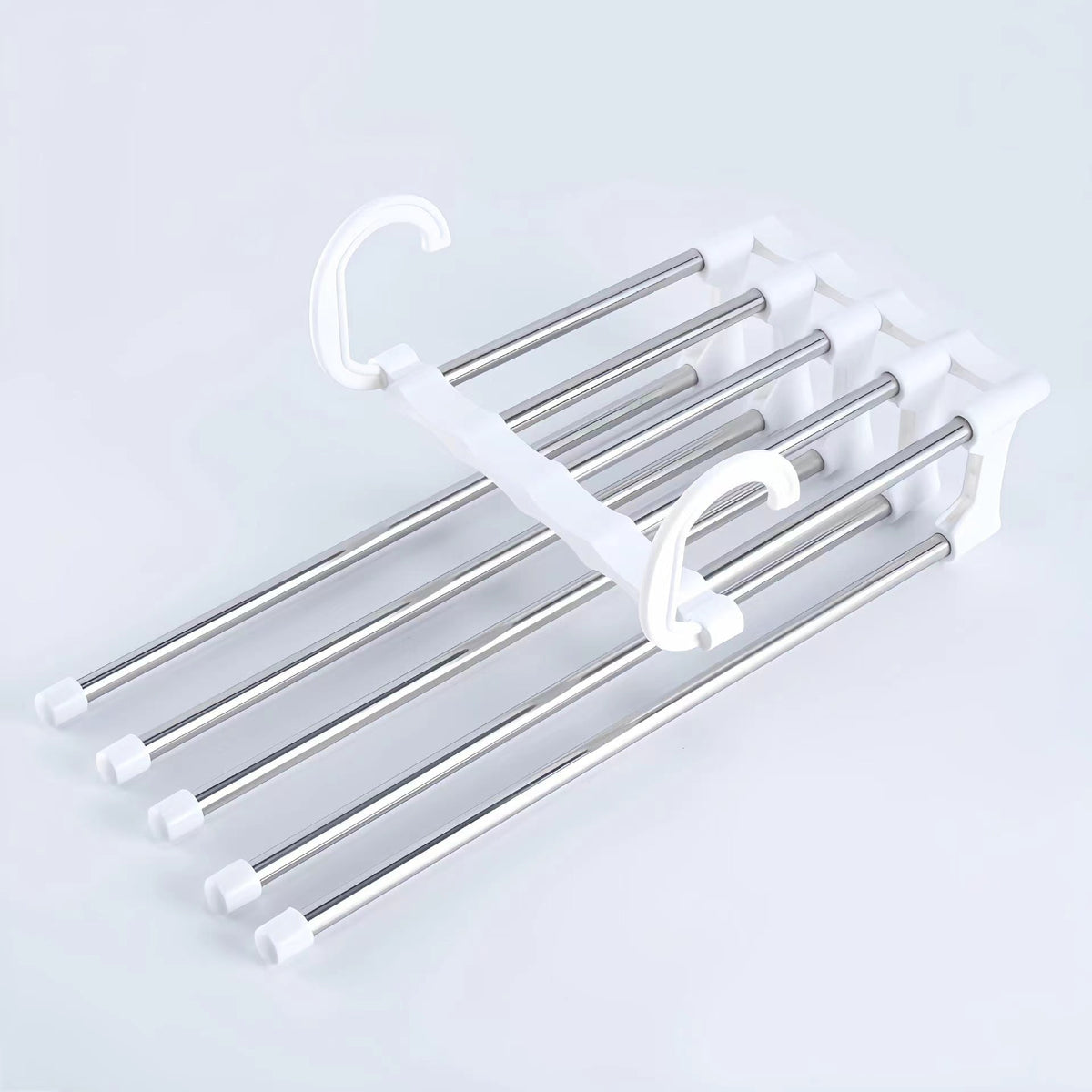 🔥Vânzări mari - Revenire rapidă la prețul original🔥Suport multifuncțional telescopic pliabil cu mai multe straturi pentru depozitarea pantalonilor