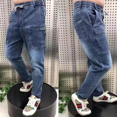 【S-5XL】Ανδρικά ελαστικά τζιν μεγάλου μεγέθους με έξτρα λίπος