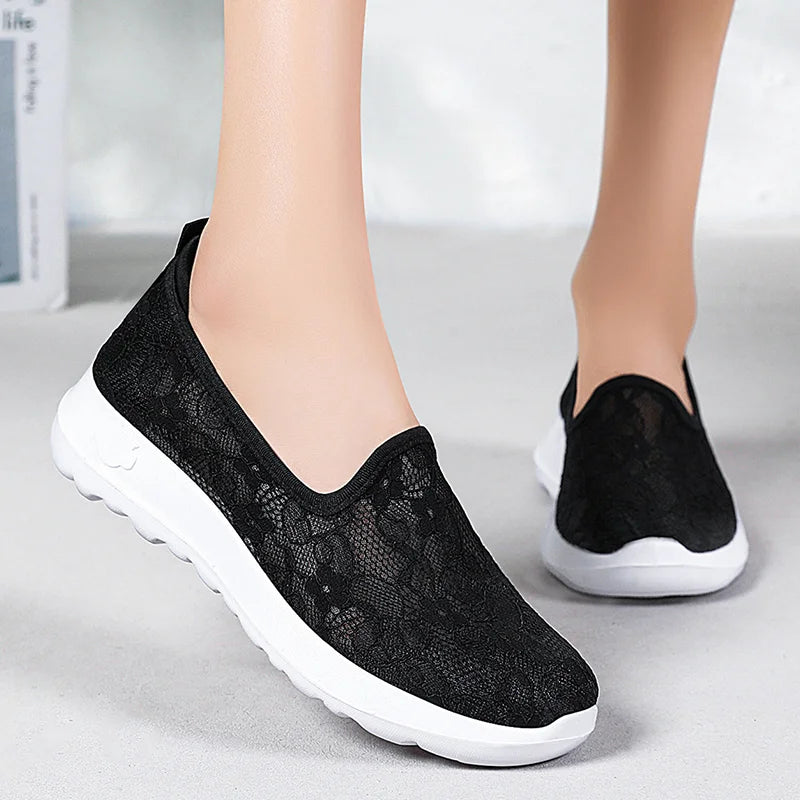 Pantofi Casual din Dantelă cu Aerisire – Ușori, Eleganți și Extrem de Confortabili