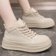 【Produs nou】Pantofi călduroși casual, căptușiți, termoizolanți, cu înălțime crescută