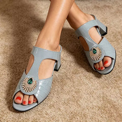 💎👡Sandale cu toc gros și strasuri în stil luxury – elegante, sofisticate și pline de rafinament