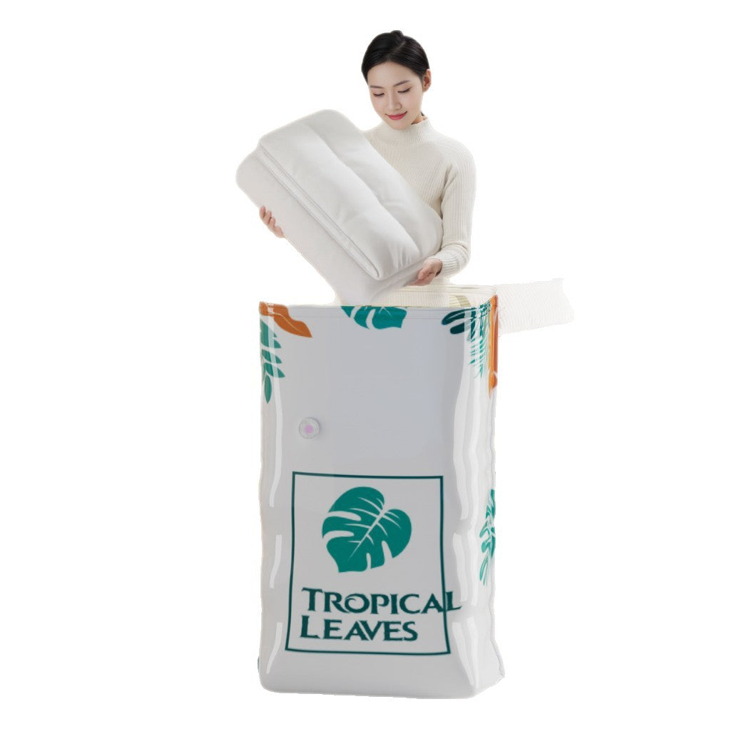 🧳【Set de 5 piese】💨 Pungă mare de depozitare sub vid, compresibilă: nu necesită pompă, este etanșă și ideală pentru a economisi spațiu în valize și acasă ✈️
