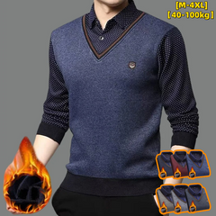 🔥👔【Cel mai popular produs al acestui sezon】Pulover fleece pentru bărbați, gros și călduros