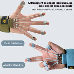 Dispozitiv din Silicon pentru Antrenarea și Extensia Degetelor – Extensor pentru Recuperare Medicală, Întărirea Forței Palmei și Exerciții de Kinetoterapie