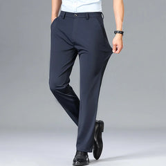 👖❄️【calitate premium, model ca în magazinele de lux】pantaloni casual de vară din mătase rece, subțiri și foarte elastici