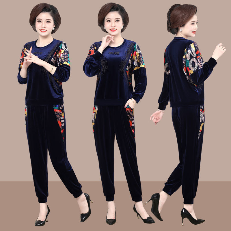 💥【Super Ofertă】🥰 Set elegant de două piese pentru femei, Bluză + Pantaloni