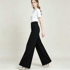 【M-4XL】Pantaloni drepți noi de înaltă calitate, pantaloni casual de îmbrăcăminte exterioară de vară, pantaloni simpli subțiri cu talie înaltă