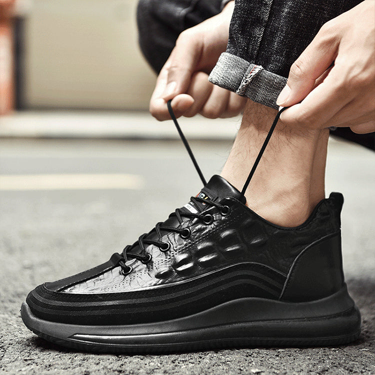 🐊【38-48】Ιταλικά sneakers με στάμπα κροκόδειλου πολυτελείας