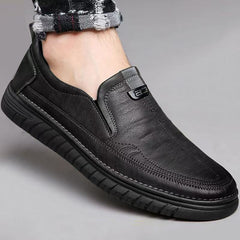 👞【Nou stil de toamnă/iarnă】 Pantofi bărbătești din piele cu talpă moale și antiderapantă, din piele naturală