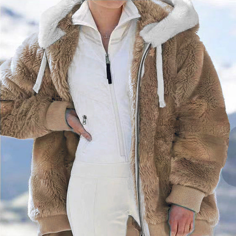☃️Ofertă pe durată limitată❄️Jachetă groasă de damă din fleece, extra moale!