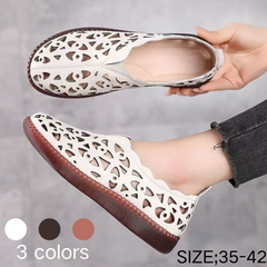【35-42】Pantofi de damă retro retro respirabili cu vârf rotund