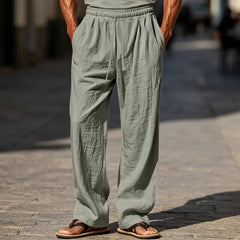 🌊✨ Pantaloni casual bărbătești confortabili din in｜Respirabili, anti-șifonare + elasticitate superioară ✨