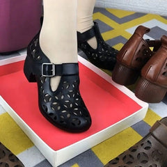 🥰🔥【35-41】2025 Νέα γυναικεία σανδάλια με χοντρό τακούνι με μαλακό πάτο