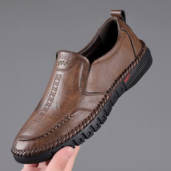 👞【39-44】Pantofi Casual din Piele pentru Bărbați, Piele Naturală, Talpă Moale, Antiderapant, Respirabil