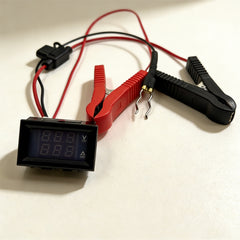 Tester de Scurgere Curent Auto cu Afișaj Digital Dual – Instrument de Diagnosticare Fără Întreruperea Alimentării, Voltmetru și Ampermetru, Siguranță Inclusă, Nu Necesită Multimetru