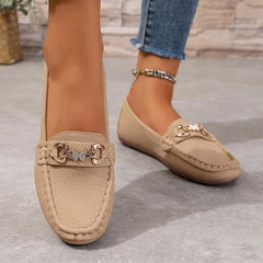 👞【piele naturală de top îmbunătățită】pantofi casual plați cu talpă moale și design la modă