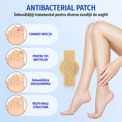 【Set 5 Pachete (Total 105 Plasturi)】Plasturi Tratament pentru Ciuperca Unghiei – Combate Infecțiile Bacteriene, Reface Structura și Culoarea Unghiilor de la Mâini și Picioare