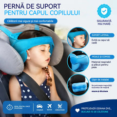 😴 Suport pentru cap pentru dormit în mașină: ajustabil, moale și cu susținere excelentă, previne înclinarea capului, oferindu-ți posibilitatea de a te odihni confortabil în timpul călătoriei. 🛌