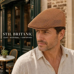 🎩【Cumpără 1 Primești 1 Gratuit】Beretă retro în stil britanic, din material cu plasă respirabilă