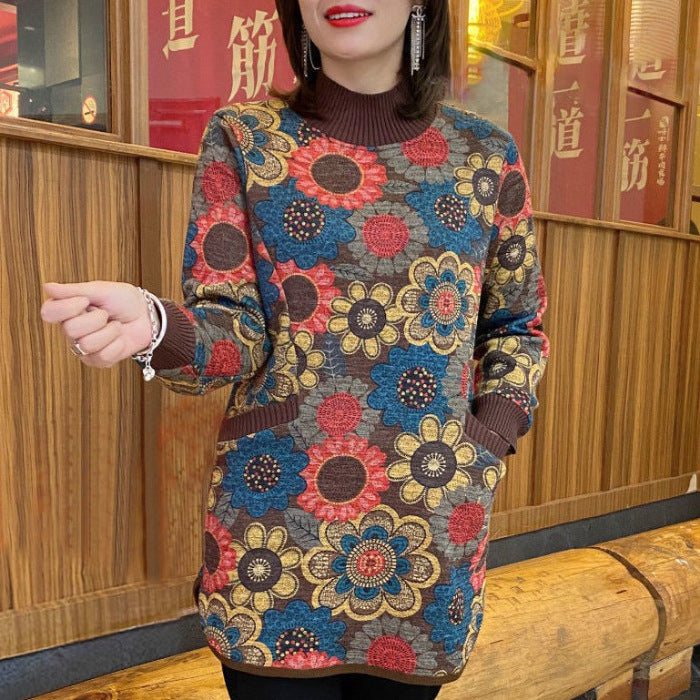 【Sosire nouă!】Tricou nou din catifea groasă, cu design retro