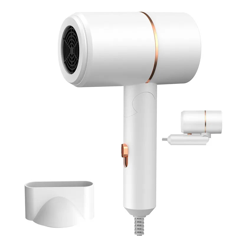 Uscare Rapidă și Păr Strălucitor ✨ Uscător de Păr Pliabil cu Tehnologie cu Lumină Albastră 💨 Ideal pentru Casă, Cămin sau Călătorii!