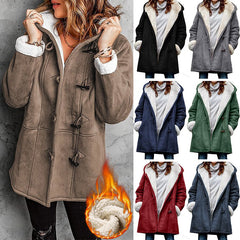 🥼🐏💖【Nouă Colecție de Iarnă cu Reducere de 50%】Geacă elegantă și călduroasă din piele întoarsă cu căptușeală din lână