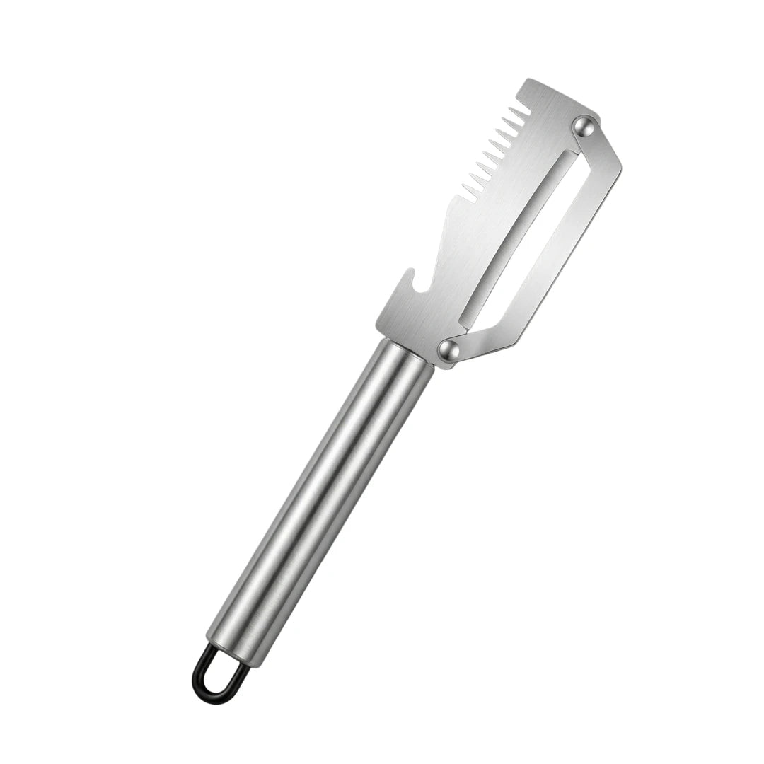 ✅【3 buc】🧅🔪 Pelador de cocina multifuncional 3 en 1: ¡Pela, corta y abre tapones de botellas! 🔥