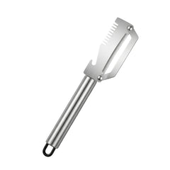 ✅【3 buc】🧅🔪 Pelador de cocina multifuncional 3 en 1: ¡Pela, corta y abre tapones de botellas! 🔥