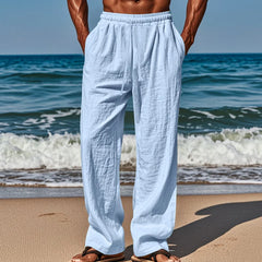 🌊✨ Pantaloni casual bărbătești confortabili din in｜Respirabili, anti-șifonare + elasticitate superioară ✨