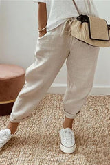 😍💕 Ultima zi de promoție – 50% reducere 💕 Pantaloni casual pentru femei din bumbac și in, comozi și moderni