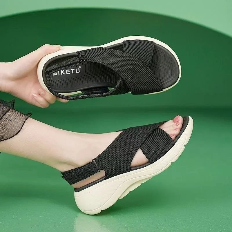 💚 sandale tricotate confortabile cu talpă moale