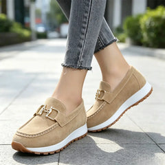 ✨ Confort absolut și stil retro! Mocasini casual slip-on cu cataramă metalică (Piele moale / Talpă flexibilă anti-șoc / Ușor de încălțat / Culori: Negru, Maro, Albastru, Kaki, Gri / Mărimi 36-43)! 👟