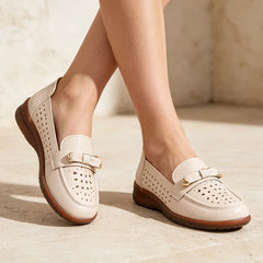 👞【best-seller în magazin】pantofi casual din piele, cu talpă moale și design perforat respirabil