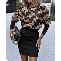 🔥【Cel mai bine vândut produs din magazin】🔥Rochie cu imprimeuri, elegantă și modernă, cu un design impresionant