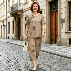 Compleu Casual din 2 Piese: Tricou și Pantaloni Lejeri – Confort Maxim Zilnic
