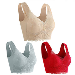 👙💖【Set de 3 piese】Sutien confortabil și respirabil pentru femei — Recomandat de medici