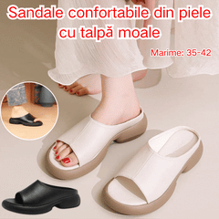 【35-42】Sandale confortabile din piele de vacă cu talpă moale, noi, 2026