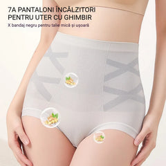 🩲【Set de 6 Bucăți】Chiloți bumbac pur antibacterieni, modelatori pentru abdomen