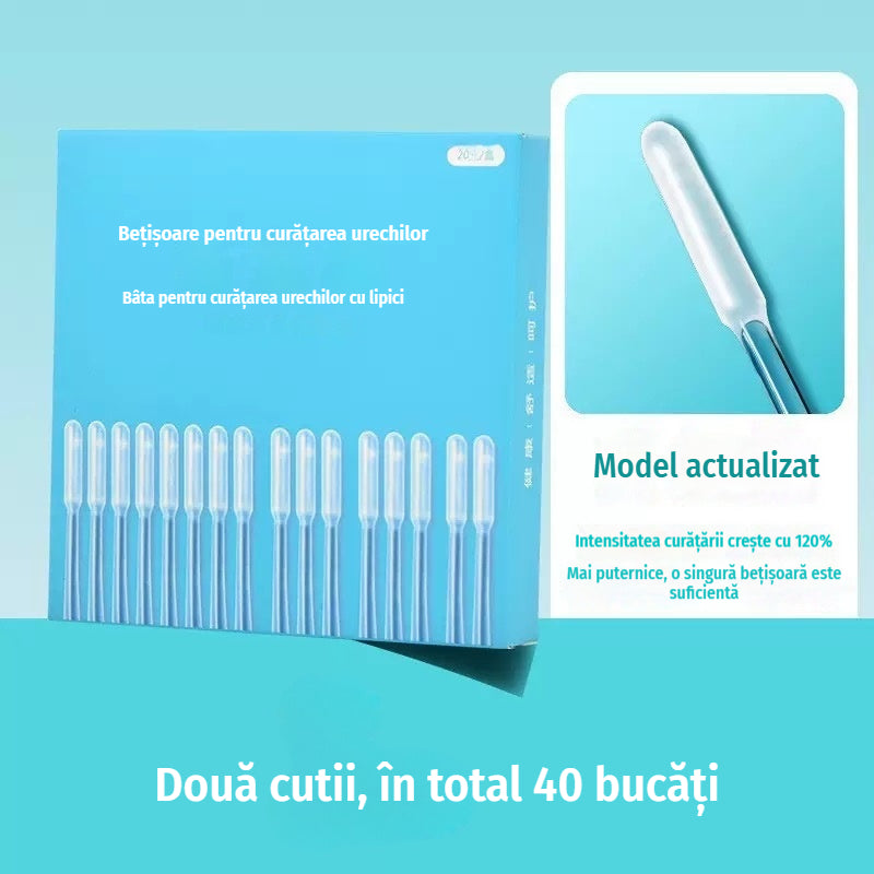 【O cutie cumpărată o cutie cadou】👂✨Îndepărtare eficientă a cerumenului — Bețișoare de curățare a urechilor de unică folosință, model profesional nou